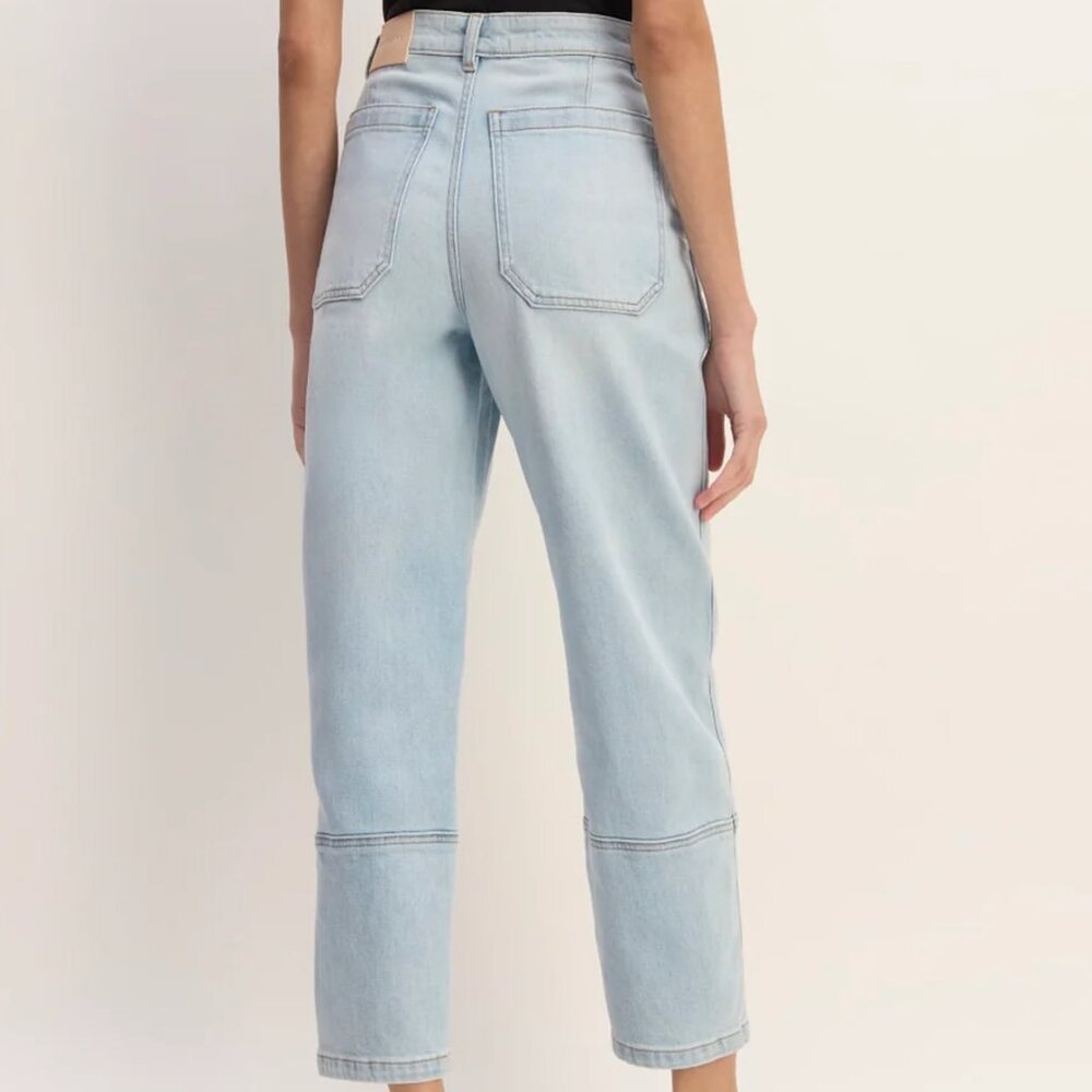 Everlane Utility Barrel Jean in Fog (EUC) - Picture 2 of 5